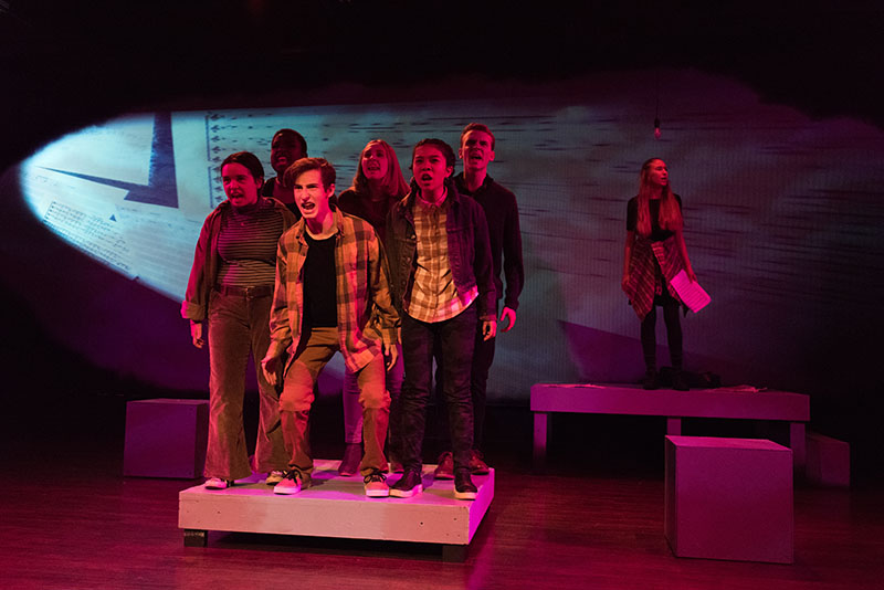 The cast performing during the second act. Photo by Briana Cerezo.
