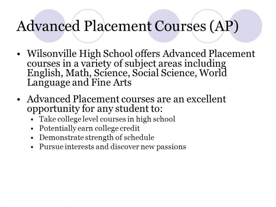 Wilsonville students have lots of opportunities to take AP classes