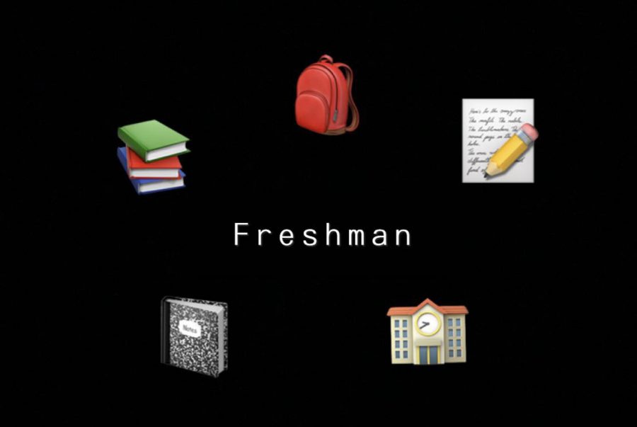 Emojis symbolize things associate with Freshmen. The class of 2022 embraces on their first year of high school.