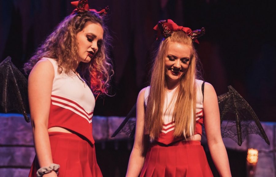 Pictured above is Kate Hedgepeth (left) and Mikaela Ochocki (right). Both girls play vampire cheerleaders who bully Tilly in the game and in real life; both are extremely comical in their acting.