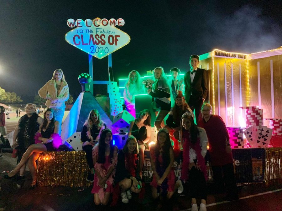 The first place Las Vegas float built by the class of 2020.