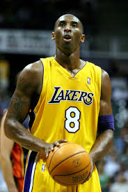 Kobe Bryant playing with the Lakers.