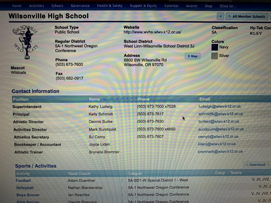 OSAA Wilsonville high school home page! Find all schedules here!