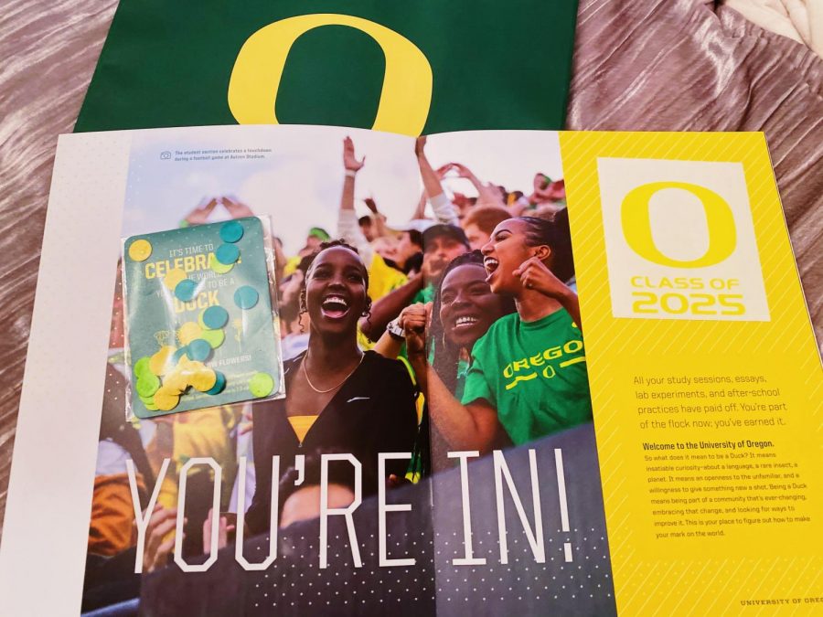 Halle Isaaks admission to the University of Oregon. Many seniors apply to in state public universities because they are vastly more affordable compared to most out of state colleges.