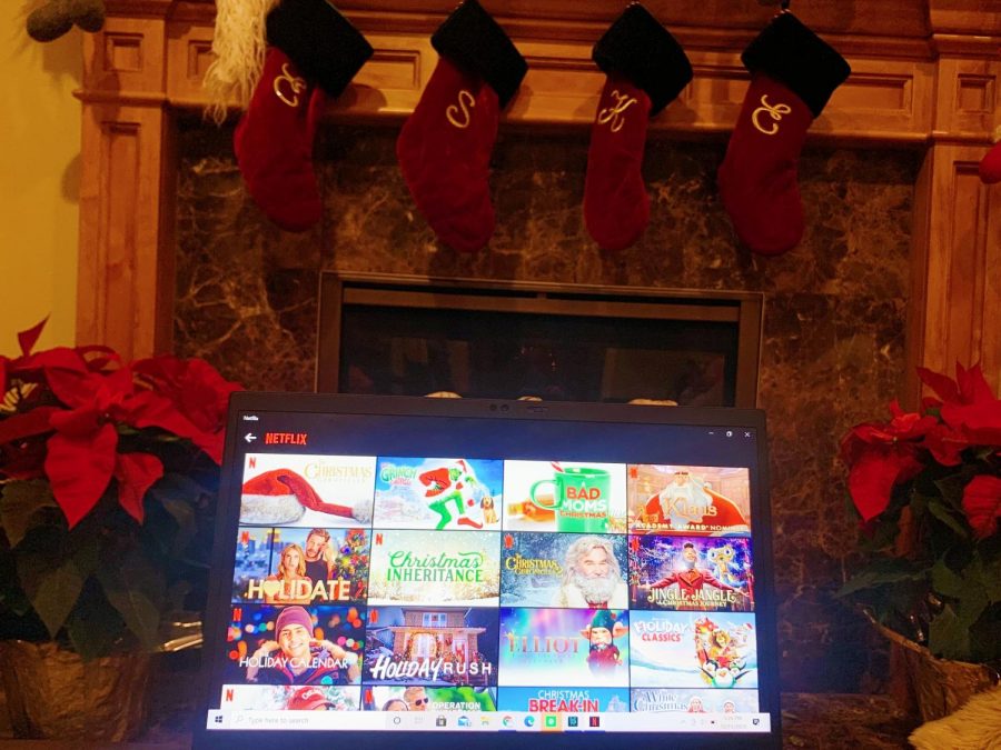Kate Jeffriess home set up. The holidays are a perfect time to get comfy with your favorite movie.