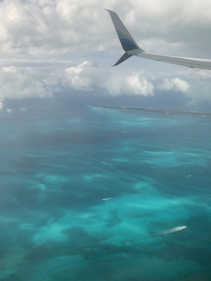 Photo taken over Cancun Mexico out of a plane window this last December. 