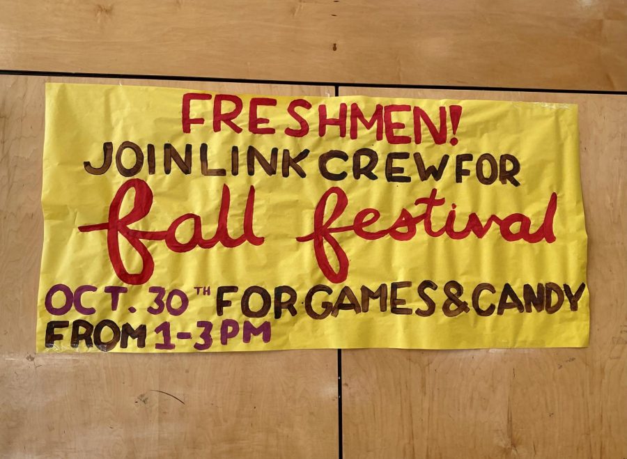 There are banners advertising the festival hanging around the school! It is on October 30th at 1 pm.