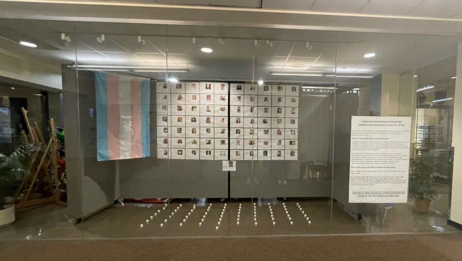 November 20th was the national Transgender Day of Remembrance. WVHS put up a display near the art halls to honor it.