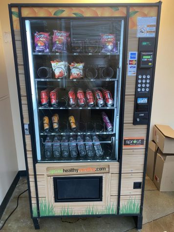 The vending machine in the pointe. It, along with the other ones, is open during lunch as well as before and after school.