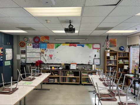 The ELD classroom at Tualatin High School in which students learn English as a second language. Many international students us it as they get accustomed to American schools.