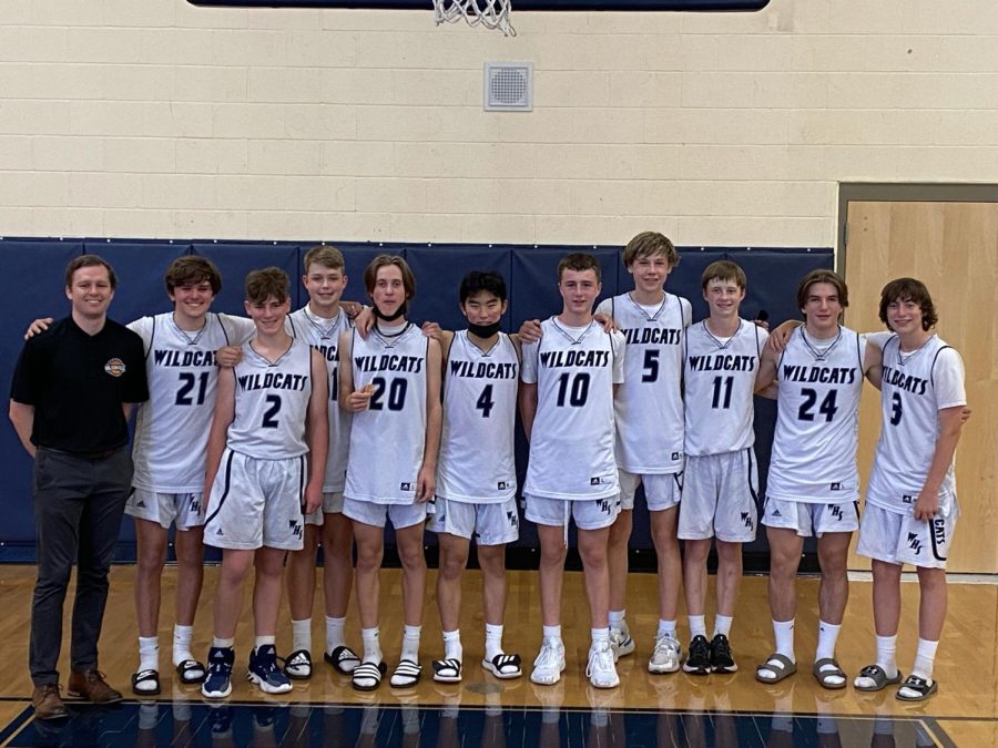The end of season, 2020 freshmen basketball team. As freshmen in a fall sport, they were introduces to the struggle of balancing homework and sports early on in their high school career.