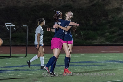 Kate Giese celebrates with teammate Brooklyn Bybee. Wilsonville went on to beat La Salle 1-0. 