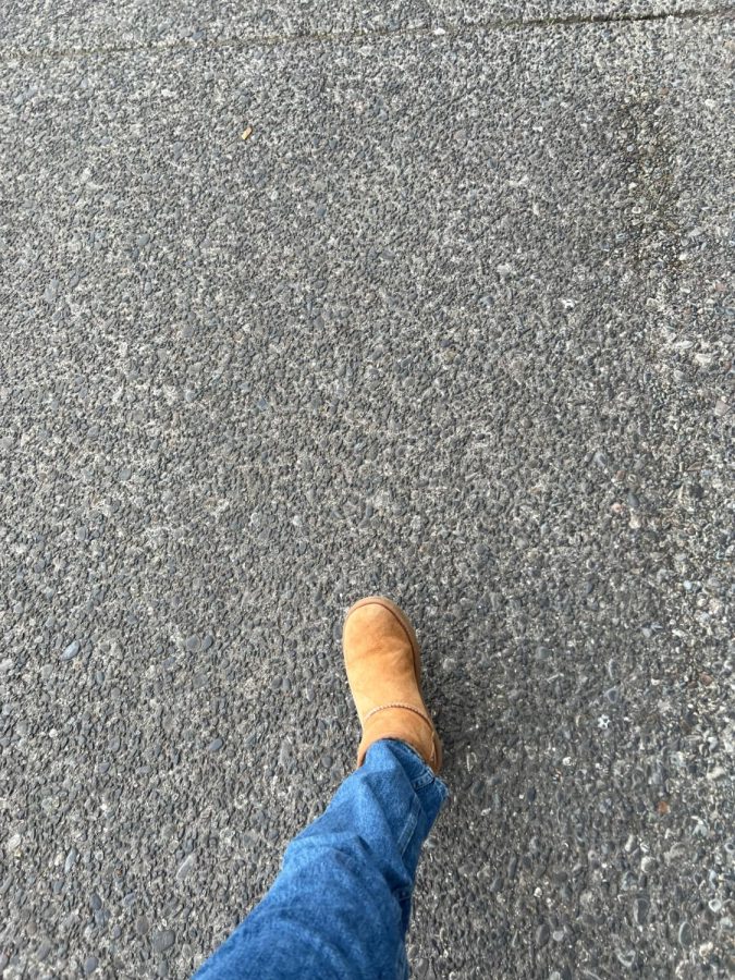One student pulls out her trusty Uggs, and partakes in a brisk walk.