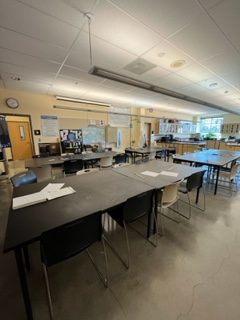 Mr. Coller has assigned seating for both his chemistry and forensics classes. He prefers a more structured class, which is easier to make happen with a seating chart.