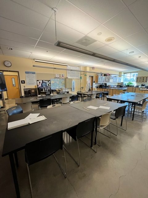 Mr. Coller has assigned seating for both his chemistry and forensics classes. 