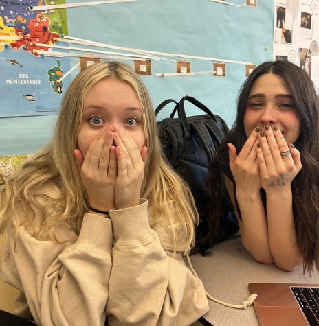 Rayan Renison and Alina Jakobson, both juniors value their fun high school friendship. They hope to stay in touch when they graduate!