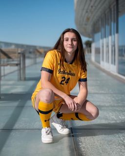 Kenley Whittaker sports her soccer attire. She is committed to the University of California, Berkeley to play soccer.