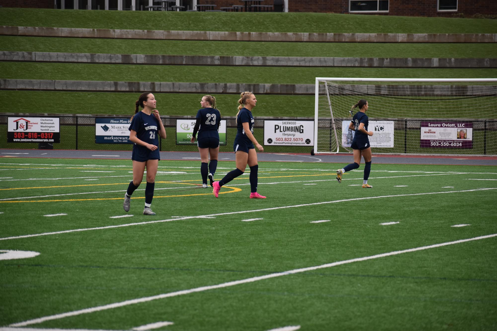 Led by Senior Captain Campbell Lawler, the defense takes the field. This group of girls were a force to be reckoned with throughout the 2023 season.