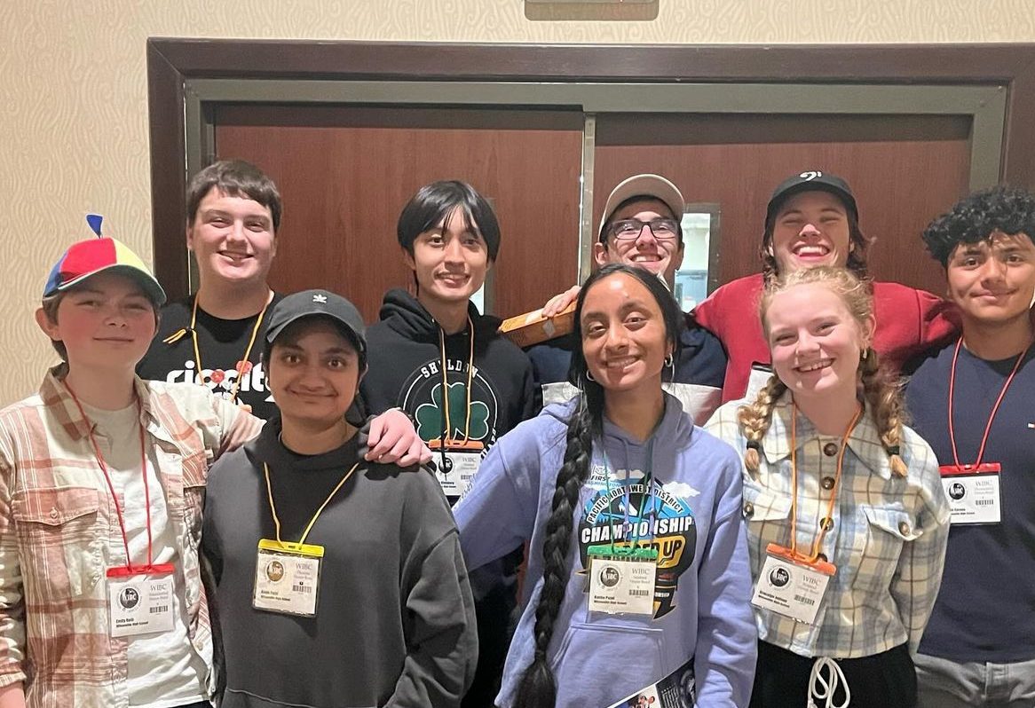 Six amazing Wilsonville musicians travelled to Seattle to participate in WIBC.  They enjoyed a weekend of light-hearted fun and serious musicianship. Photo provided by WIlsonville Band.
