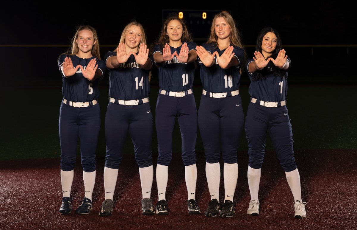 Wilsonville+softball+poses+for+a+photo+with+the+2024+seniors.+Wilsonville+will+play+Newberg+at+home+on+March+13th+for+their+home+opener.+Photo+provided+by+Jaime+Valdez.
