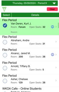 As a new part of block scheduling, students can sign up for monthly FLEX classes, where they can receive extra help from teachers or makeup work from missing class. 