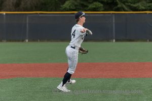 Kheller Larson makes a play from shortstop earlier this year. Larson looks to make a big impact as Wilsonville prepares for a playoff push. Photo provided by Greg Artman.