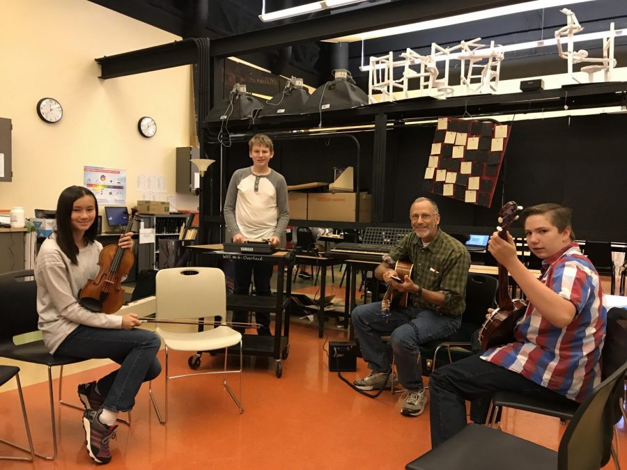 Mr. Hyman hosts a jam session at lunch.