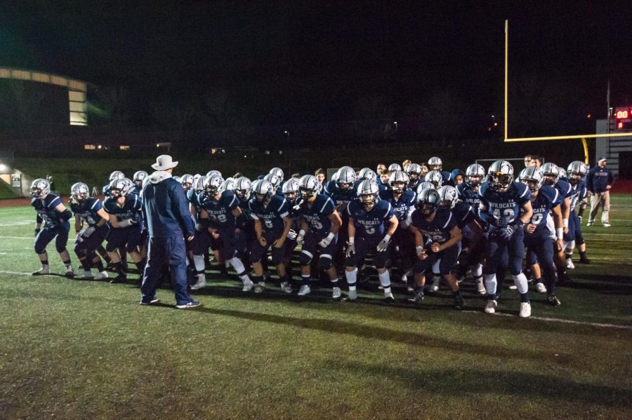 Coach Guenther fires up the team.