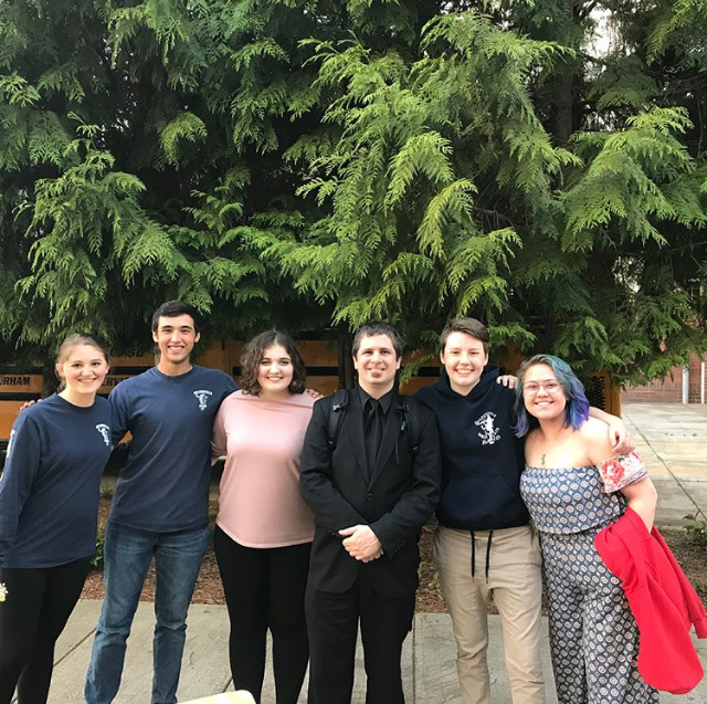 Mr. Davies and students at State Band