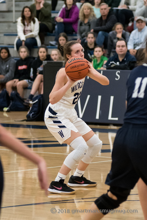 Cydney Gutridge shoots a three against Skyview. She was nominated for the 2019 McDonald's All American Games.