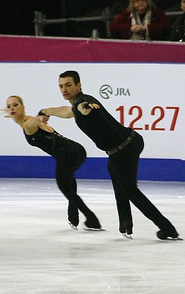 The pair competing in the finals of the grand prix of skating in 2015.