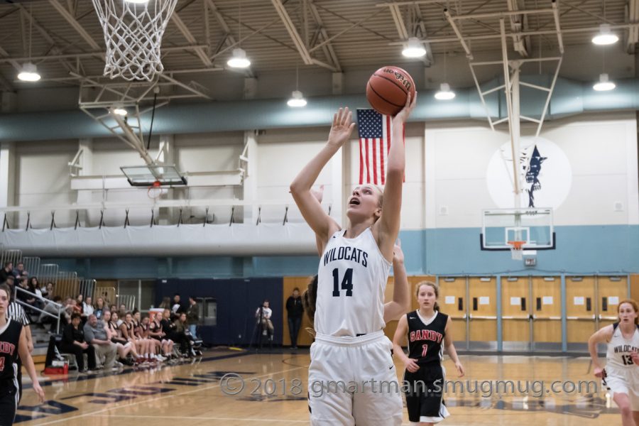 Emi Bishop finds the open shot in our last match-up againt Sandy.