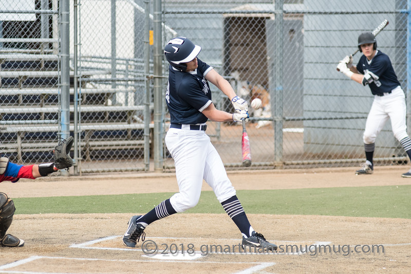 Senior Eric Hill takes a swing