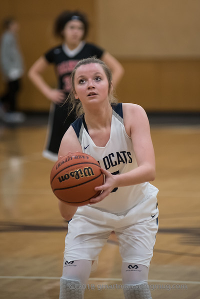 Reece Timm was the star of tonight's game.  Here she is lining up a shot a few weeks ago against Sandy.