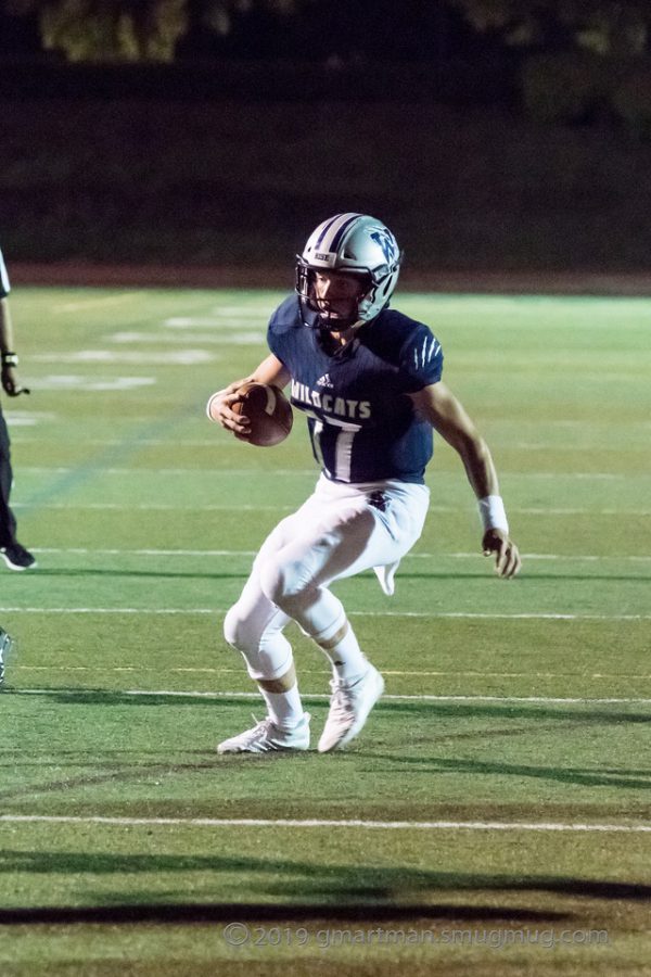 Pictured above is quarterback Chase Hix during the homecoming football game last weekend.