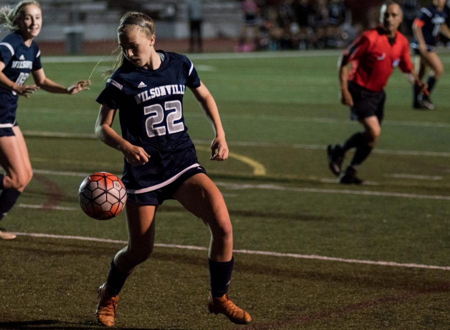 Sophomore Lindsey Antonson had a hat trick on Tuesday evening in the Wildcats' first game against Bend.