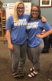 Freshman: Callie Palmer and Karen Robertson, twinning on Tuesday