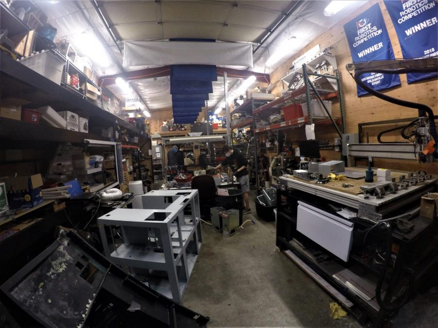 A look inside the Robotics Shed. The build season is set to begin on January 9th