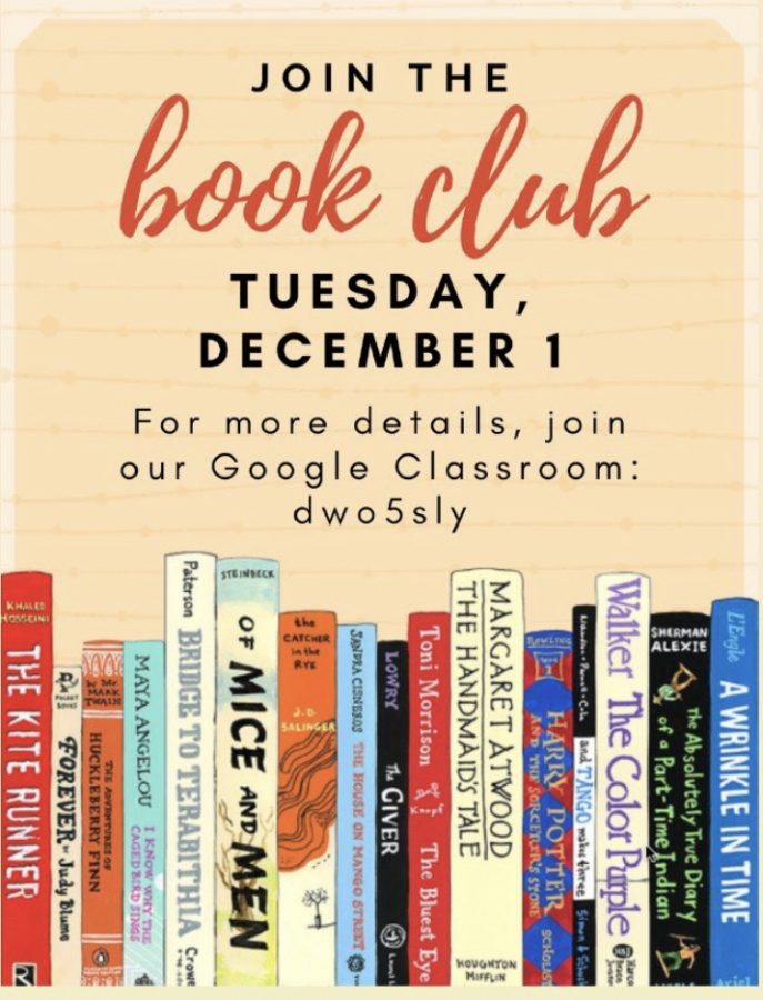 This was the poster for the very first meeting of the club. Anyone interested can still join the classroom with the code depicted in the photo. 