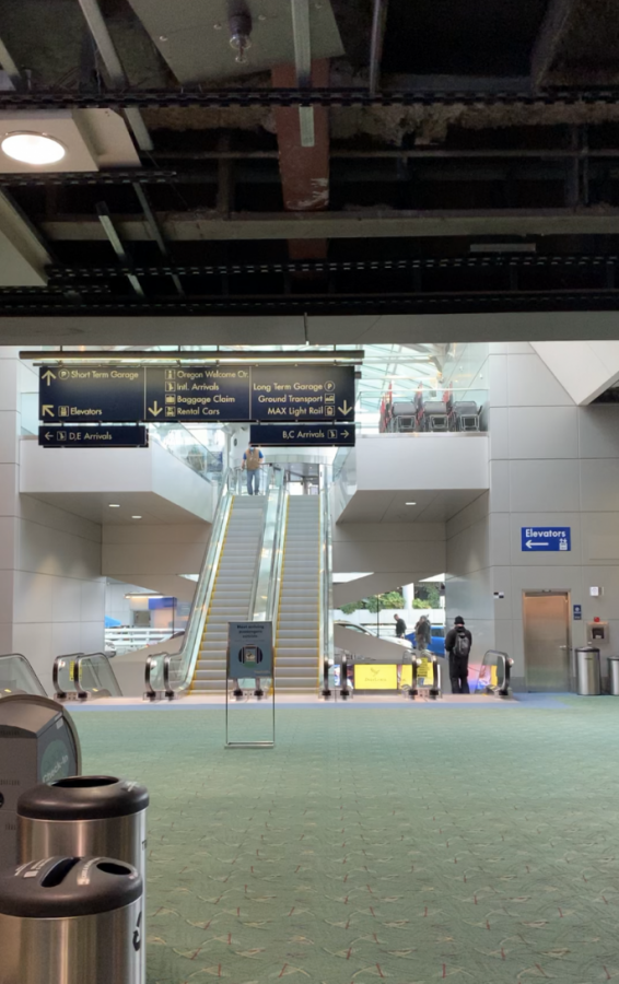 The front of the airport. Photo belongs to author