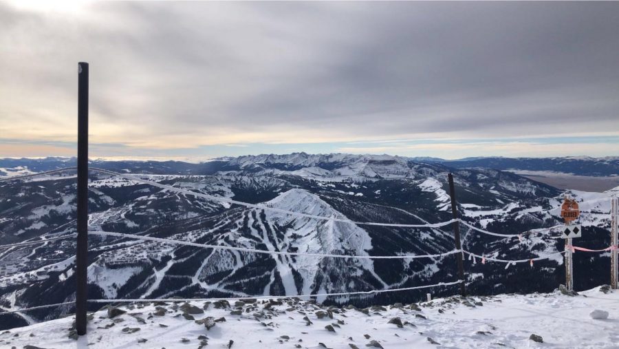 View of Montana's' skyline from the top of Big Sky Mountain.