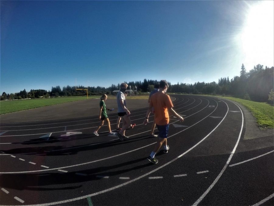 As Ben has developed as an athlete and person has become a leader, with a team first attitude. He takes the most pride in supporting the younger generation. Ben, second from left, is pictured during a workout this year.