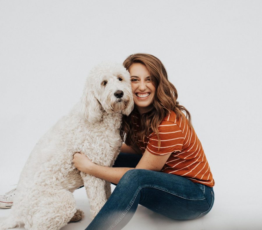 Haley Graham with her adorable dog Olive.