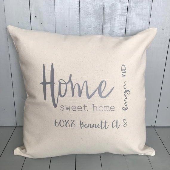 Address Throw Pillow