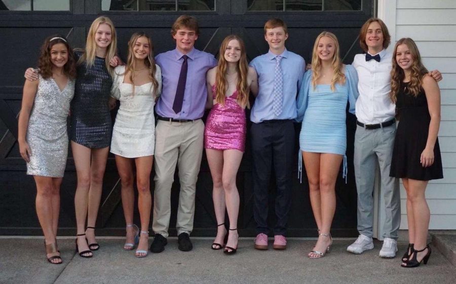 Sophomores at this years homecoming. Featuring Kate Gore, Olivia Lyons, Caroline Delamotte, Mason Seal, Ashlyn Hartford, Luke Larson, Campbell Lawler, Kellen Larson, and Cammy Gore.