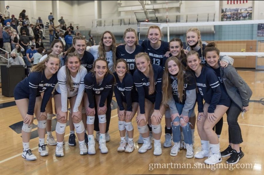 The Wildcats pose for a picture after their first playoff game against Crook County. The Wildcats ended up taking the dub in a relatively close game.