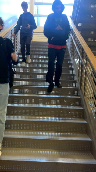Some students wait a beat to leave to avoid the black-friday-like energy of the rush. 