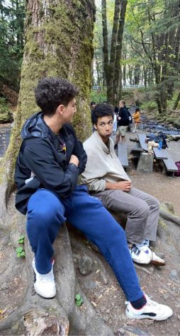 Two students pose during an APES Field Trip