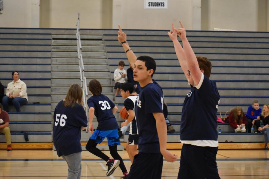 Eduardo Peña Perez and Bryce Barham show their excitement after making an incredible shot! 