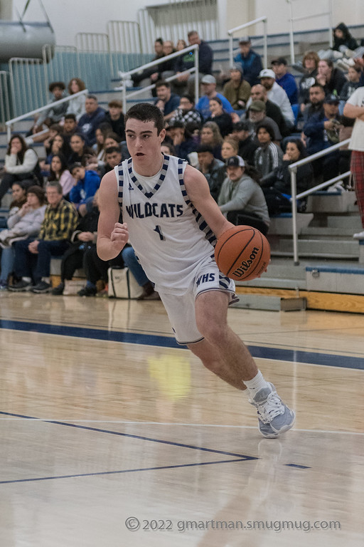 Kallen Gutridge on his way to score annother basket. This brought Willsonville closer to victory.